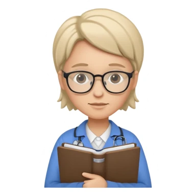 psychiatrist or therapist, mental health professional with notebook sticker