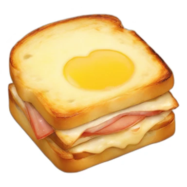 A croque monsieur sticker
