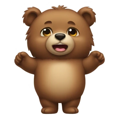 little bear funny sticker