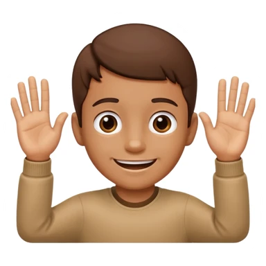  67 kid saying 67 with his two hands up and down sticker