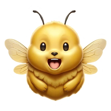 Cinematic Adorable Yawning Bee Portrait Emoji, Head tilted slightly with a dramatic, wide-open yawn, showcasing a tiny, fuzzy body with gently drooping wings and sleepy, half-closed eyes, Simplified yet irresistibly cute features, highly detailed, glowing with a soft, cozy golden glow, high shine, relaxed yet expressive, stylized with a dash of whimsical honey charm, soft glowing outline, capturing the essence of a drowsy bee that appears ready to stretch out for a nap! sticker