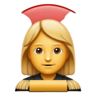 judge emoji in apple style sticker