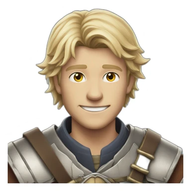 Thorfinn from Finland saga smiling sticker