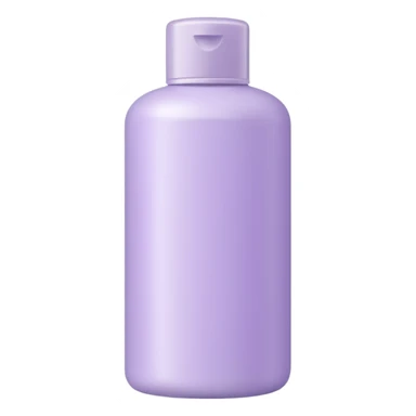 pastel lilac shampoo bottle sticker