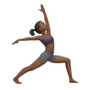 Girl doing yoga sticker