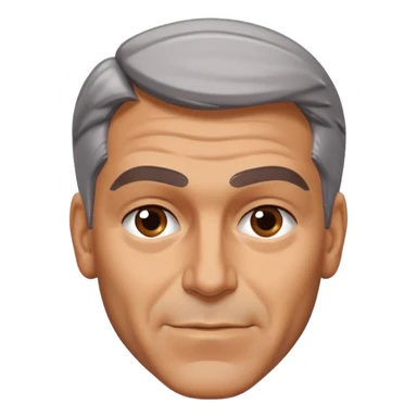 George clooney shaking his head sticker