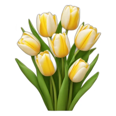 Tulip bouquet sticker