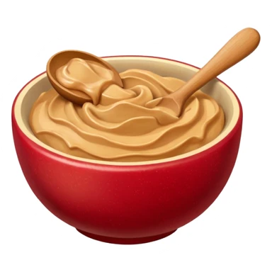 bowl with apple chunks with peanut butter sticker