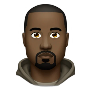 Kanye west as Yeezus sticker
