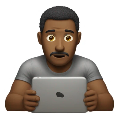 man is stressed because so many people unfollowed him on instagram sticker