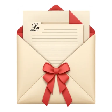 love letter modern sticker