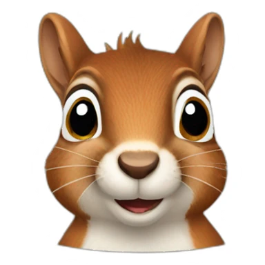 squirrel thought about it eyes up sticker