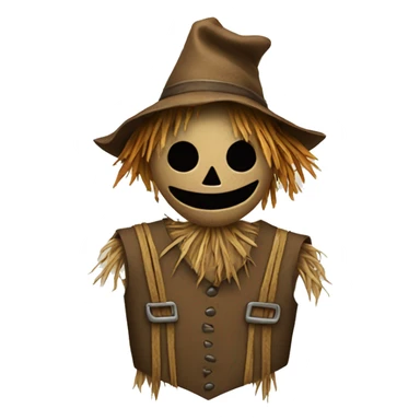 Realistic scarecrow  sticker