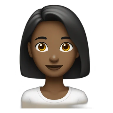 Une fille de couleur noir sticker