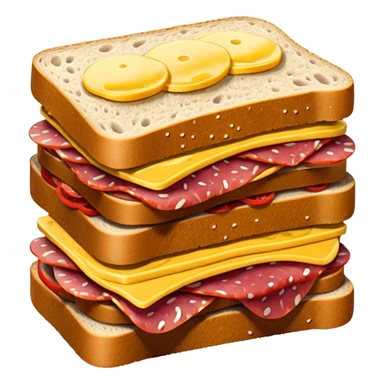Salami sandwich sticker