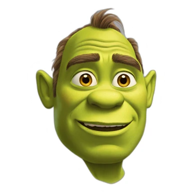 Shrek levant un sourcil sticker