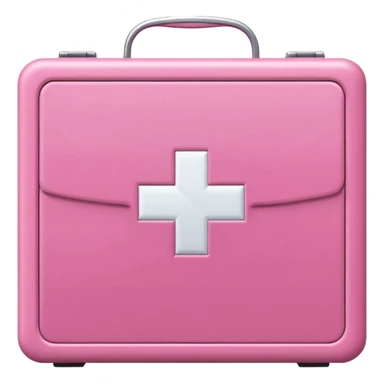 
pink first aid kit cabinet front glass sticker