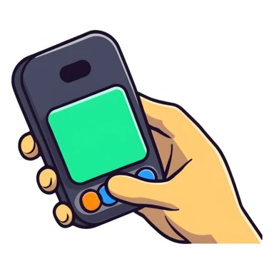 Colorful tapping hand clicker icon for Roblox sticker