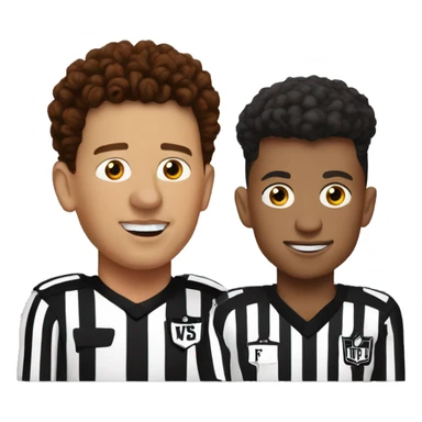 Patrick Mahomes with the referee  sticker