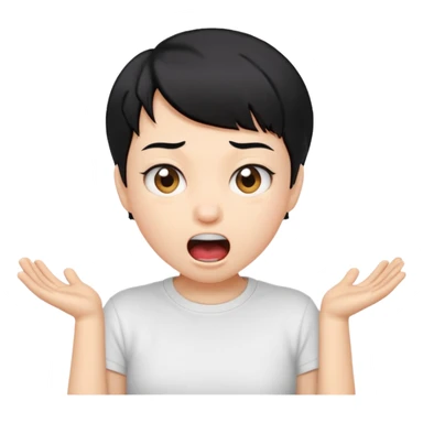 Draw IShowSpeed with short black hair, expressive wide-open mouth & hyped reaction look. sticker