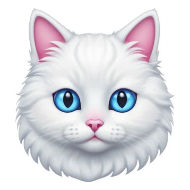 Un chat blanc sticker