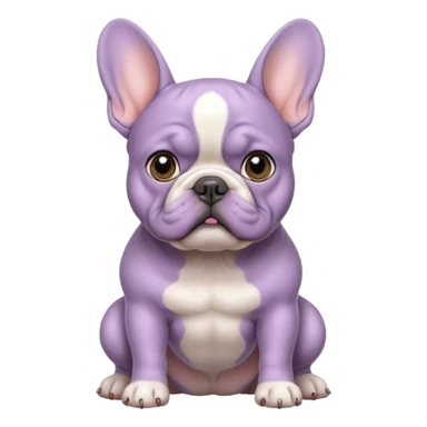 lilac frenchie sticker