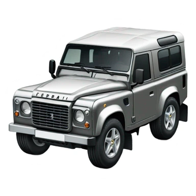 Ferrari en landrover defender naast elkaar  sticker