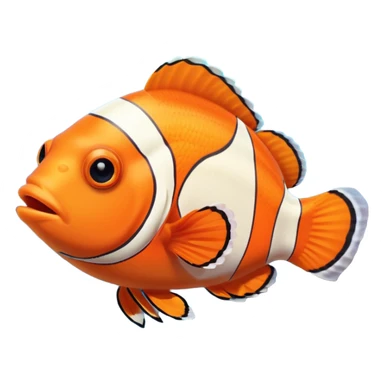 Clown fish in coral in the aquarium sticker