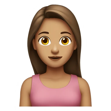 girl with brown hair skibidi toilet  sticker