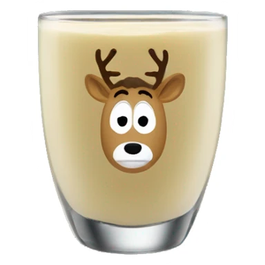 National lampoons Christmas vacation reindeer egg nog glass sticker