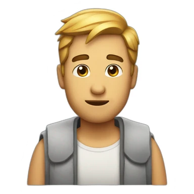 the man who doesn't know shrugs his shoulders sticker