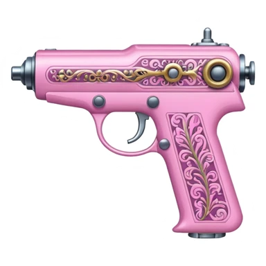 pink tattoo gun sticker