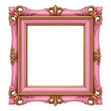 pink photo frame sticker