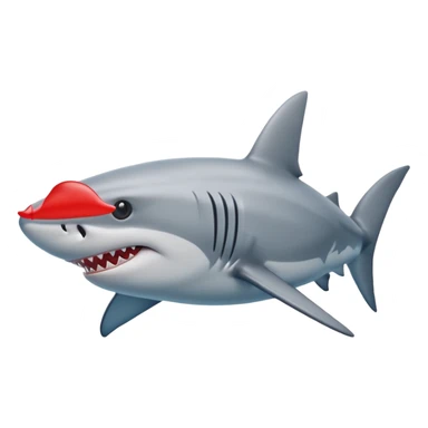 Shark with Jordan’s on sticker