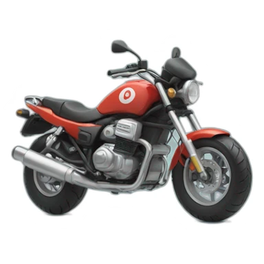 Une moto qui fait un wheeling sticker