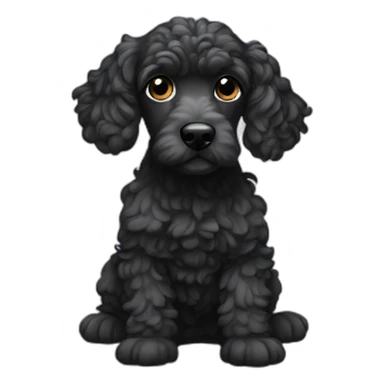 black-and-white-doodle-hairless-cocakpoo sticker