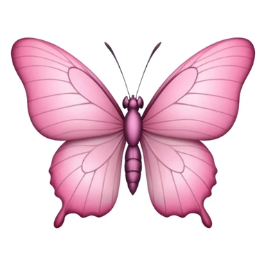 Mariposa rosa pastel  sticker