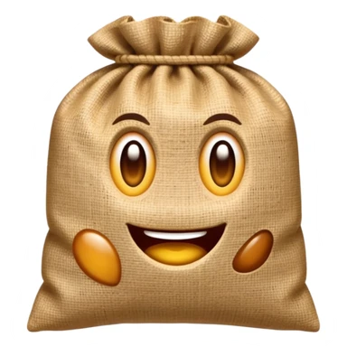 square sack of bag sticker