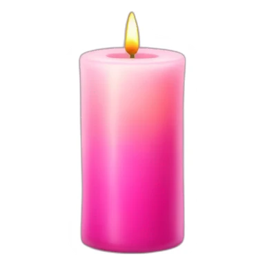 candle in the pink glass  sticker