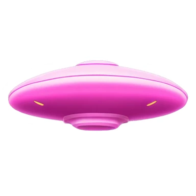 Pink UFO with "Mawari" written on it
 Fly at a great speed.
 It says Mawari on it. sticker