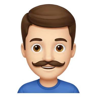 mustache Young boy,Big mustache.
negative: Dont use same face style. sticker