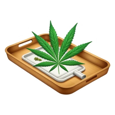 Rolling up Weed tray  sticker