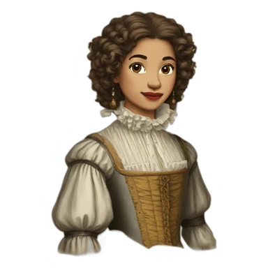 Zendaya in 17th century, germany sticker