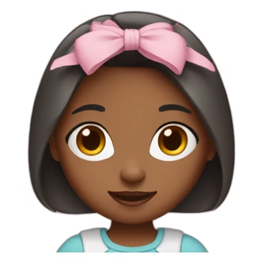 girl with bunnie ears sticker