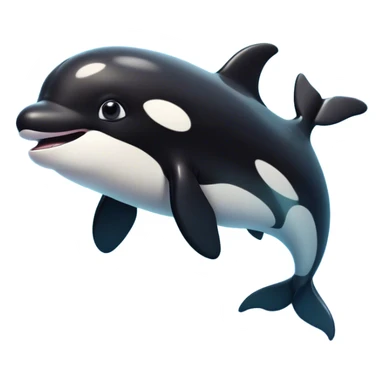 Cinematic Comical orca Portrait Emoji, Head tilted dramatically with an exaggeratedly shocked expression, featuring a sleek black-and-white body with wide, comically expressive eyes full of playful disbelief and animated flippers, Simplified yet hilariously expressive features, highly detailed, glowing with a slightly sassy oceanic glow, high shine, dramatic yet playful, stylized with an air of cheeky marine mischief, soft glowing outline, capturing the essence of a meme-worthy orca that looks ready to make waves with its hilariously dramatic antics! sticker