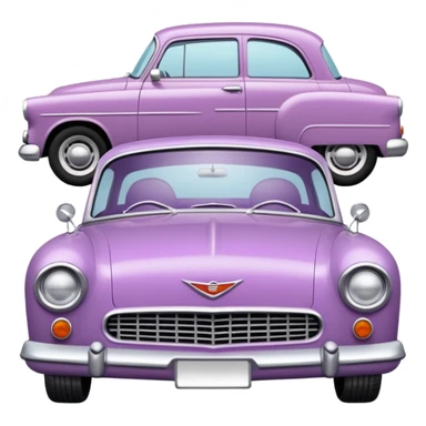 Mauve cars at drive in movies sticker