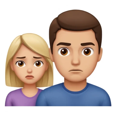 Girl annoyed at her boyfriend face  sticker