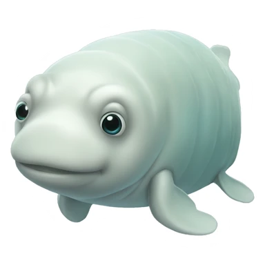 Tardigrade beluga whale sticker