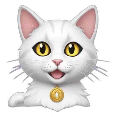 salem the cat from sailor moon sticker