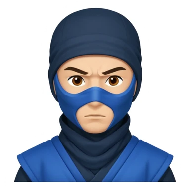 ninja with blue mask sticker